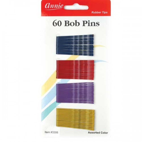Annie 60 Bob Pins Assorted Color #3306 